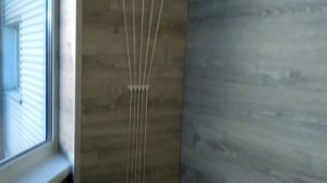 Простейшая отделка лоджии. Балкон отделанный ламинатом.