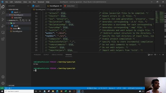 TypeScript | 16. Rootdir and Outdir смотреть онлайн