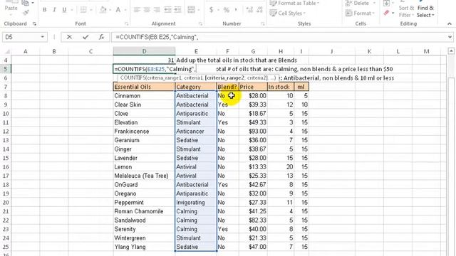 Excel 2016: SUMIFS, COUNTIFS And AVERAGEIFS Functions смотреть онлайн