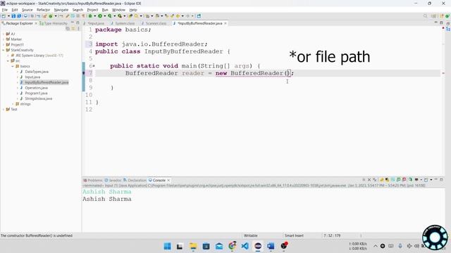 User Input by Scanner & BufferedReader in Java | Ch-1 P-8 | Complete Java Course in Hindi смотреть онлайн