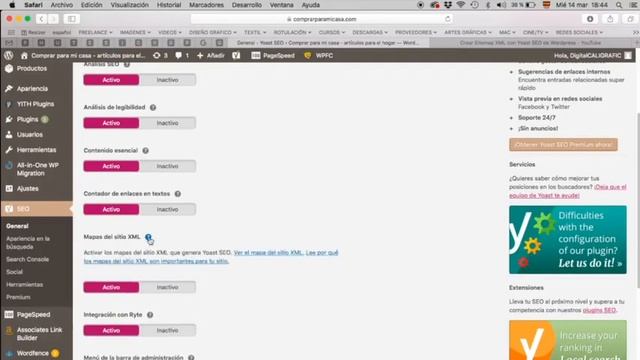 Configurar Sitemap con Yoast SEO para google search console, 2018 смотреть онлайн