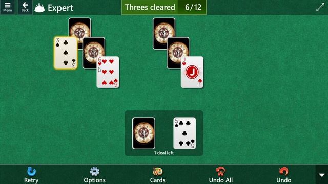 Solitaire & Casual Games TriPeaks Expert Daily Challenge June 10, 2023 смотреть онлайн
