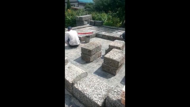 002 начало кладки стен завод АРБОЛИТ ЭКО смотреть онлайн