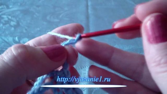 Узор крючком из воздушных цепочек и столбиков без накида смотреть онлайн