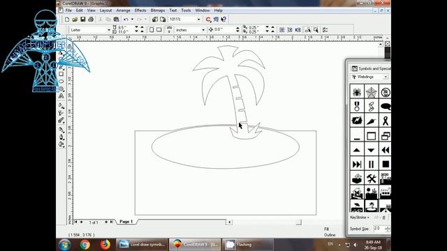 15 - CorelDraw 9 Projects - How to Insert Symbols and Special Characters - Lunar Computer College смотреть онлайн