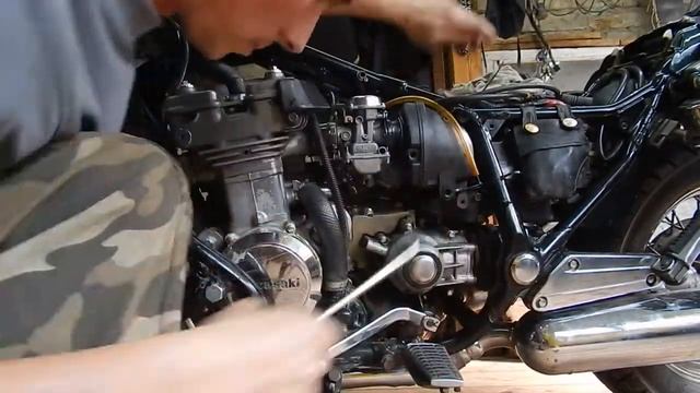 Установка карбов по заводу Kawasaki Eliminator 400. смотреть онлайн