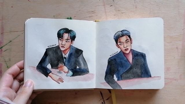 Юбилейный обзор скетчбука с корейцами / SKETCHBOOK TOUR 20 смотреть онлайн