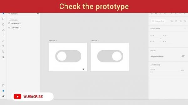How to Create an Animated Toggle Switch UI - Adobe XD Tutorial