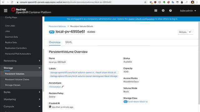 openshift 4 3 local volume block share смотреть онлайн