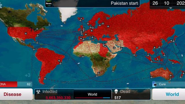 Plague Inc. - Fungus (mega brutal) смотреть онлайн