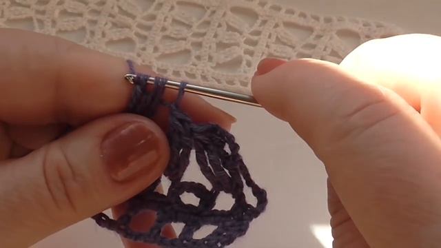 Вязаная кайма, кружево прошва. Knitted edging, lace proshva смотреть онлайн