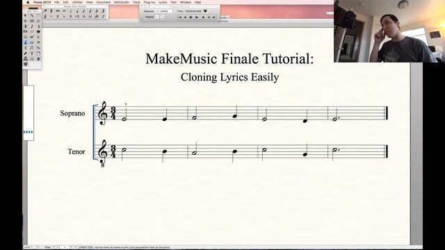 MakeMusic Finale Tutorial: Cloning Lyrics Easily