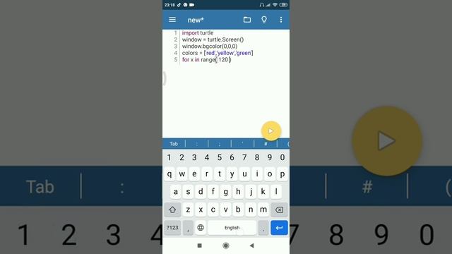 Как нарисовать красочную спираль с черепахой питона смотреть онлайн