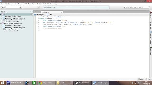 Mini Unity Tutorial - Random Generation & Gravity - Beginners смотреть онлайн