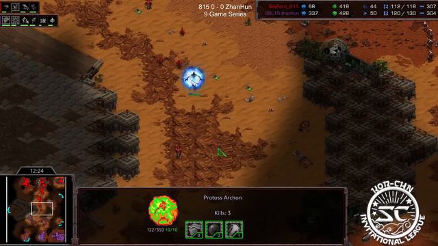 StarCraft 1: CANNON + ZEALOT RUSH!! - 815 vs ZhanHun | China vs Korea смотреть онлайн