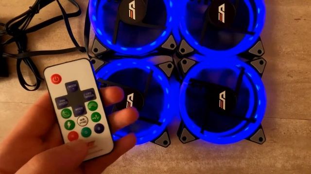 Демонстрация адресных RGB кулеров DarkFlash DR12 PRO смотреть онлайн