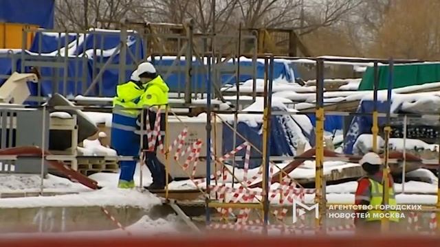 Ход строительства станции метро"Кленовый Бульвар" 04.01.21. Видео:АГН"Москва" смотреть онлайн