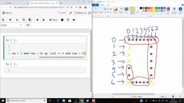 Star/Asterisk in "J" shape Python Pattern Programming. смотреть онлайн
