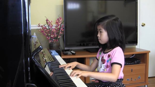 The Caravan piano cover by Lidia (6 years old) - Alfred's Basic Piano Library, Recital Book 1B, p32 смотреть онлайн