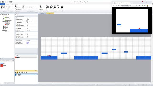 Construct 3 - 05 - Điều khiển người chơi và camera cuộn theo người chơi смотреть онлайн
