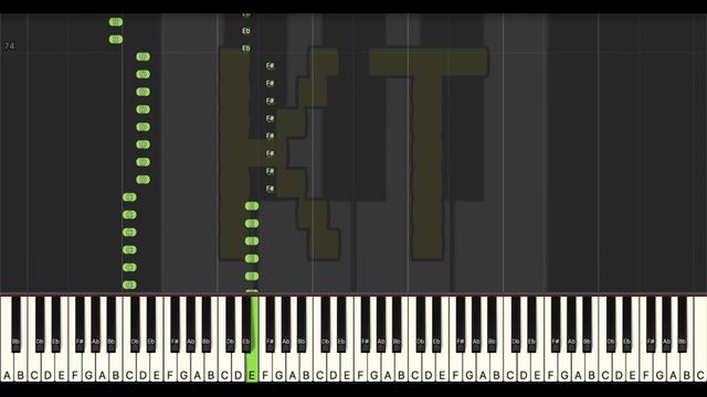 Black [Storyshift] - Easy Mode [Piano Tutorial] (Synthesia) смотреть онлайн