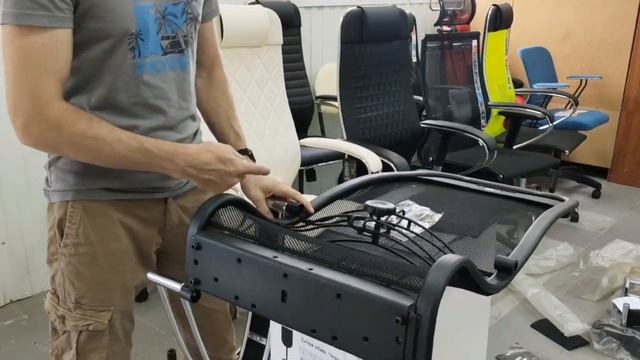 Как собрать офисное компьютерное кресло Метта смотреть онлайн