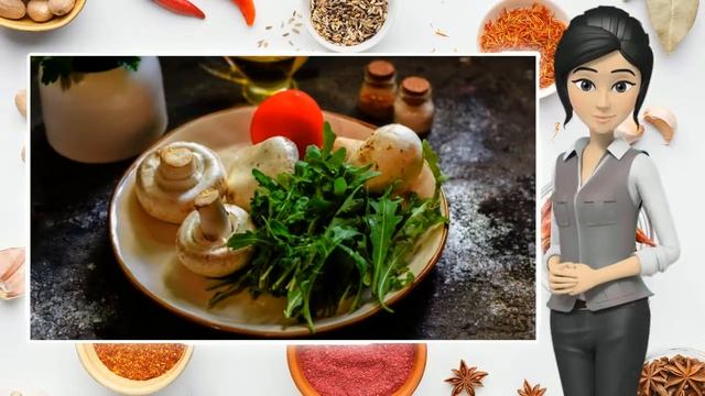 Салат с рукколой и шампиньонами смотреть онлайн