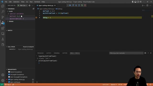 Python Type Casting смотреть онлайн