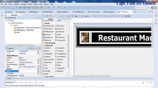 How to Create an Object Oriented Restaurant Management System in Java Eclipse - Part 1 of 2 смотреть онлайн