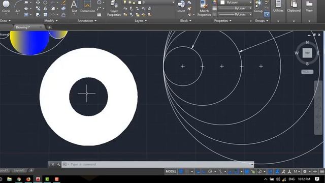 Autocad2018 lesson04 & practice lesson03(hatch&gradient,spline,donut,move,copy,atretch,array,join) смотреть онлайн