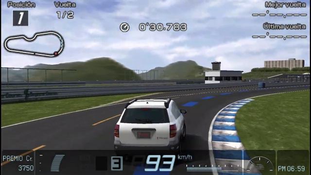 Gran Turismo - Playing - Single Race - Driving Park Beginner Course - Gameplay (PPSSPP) смотреть онлайн