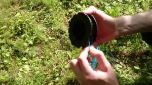 триммер Efco 8100 - установка лески в катушку