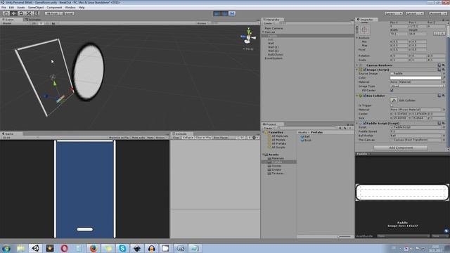 Unity 5 Tutorial: How to create a 2D Break Out / Brick Breaker game C# смотреть онлайн