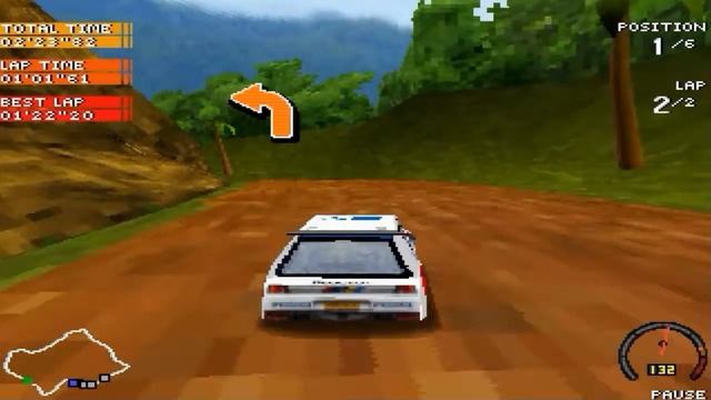 Sega Rally 3D (Java) (320×240) (Eng) (Walkthrough) смотреть онлайн