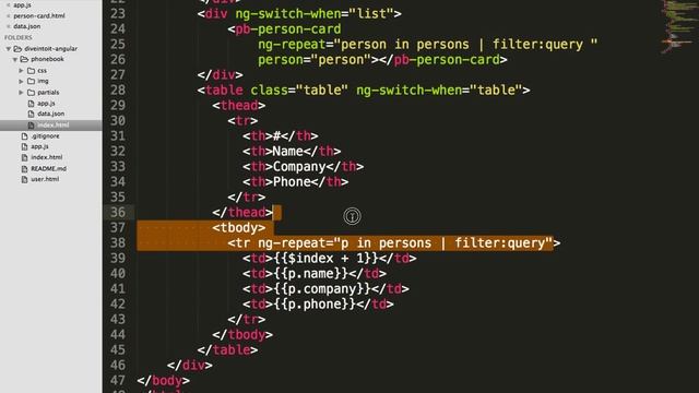 AngularJS Приложение "Phonebook" Ч. 4 смотреть онлайн