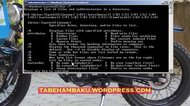 6. Tutorial CMD (Dir slash ON) смотреть онлайн