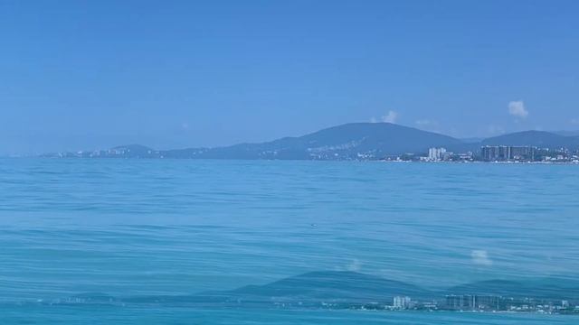 90..Black Sea , Adler Черное море , Адлер ВИД С МОРЯ НА ГОРЫ И ОЛИМПИЙСКИЕ ОБЪЕКТЫ 18.06.202 смотреть онлайн