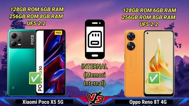 Xiaomi Poco X5 5G vs Oppo Reno 8T 4G смотреть онлайн