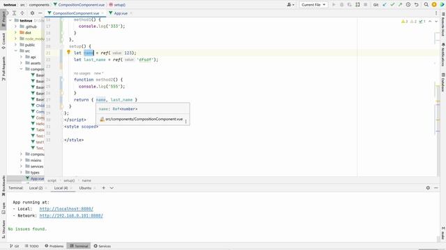 Создание методов в Composition API Vue смотреть онлайн