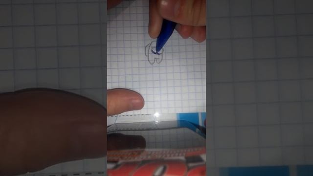 Рисую амонг ас карандашом смотреть онлайн