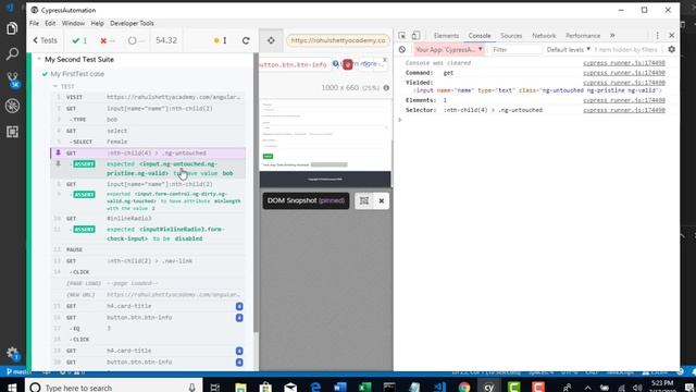 048 Test Debugging and Pause with Cypress смотреть онлайн