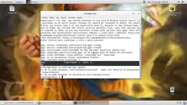 COMO INSTLAR E DESCARGAR EL JAVA 8 PARA UBUNTU DESDE LA TERMINAL смотреть онлайн
