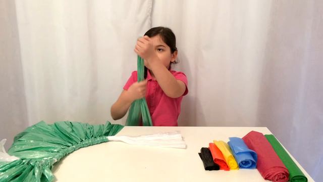 Как сделать юбку ТУТУ из пакетов. Из подручных средств. Для конкурса. Бросовый материал. (Эмилия) смотреть онлайн