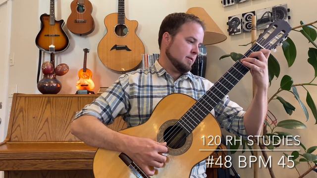 120 Right hand studies for guitar by Mauro Giuliani #46-50 смотреть онлайн
