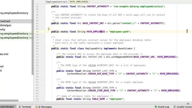 Setting up an Android SQlite Database - Employee Directory App #1 смотреть онлайн