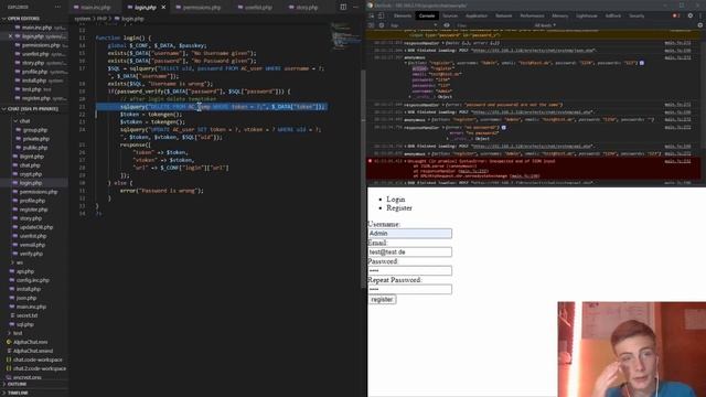 DLAC #3 - register and login смотреть онлайн
