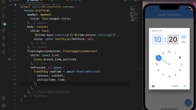 Flutter: Time Picker