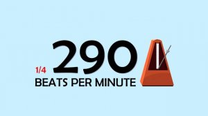 290 BPM 1/4 Metronome