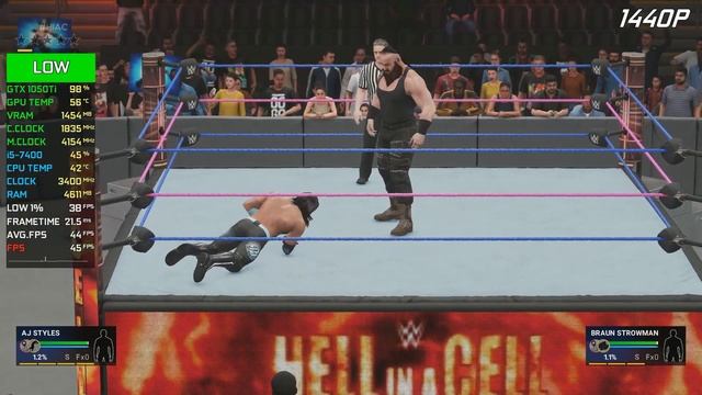 WWE 2K19 GTX 1050 Ti + i5-7400 | Low vs. Ultra | 1080p 1440p смотреть онлайн