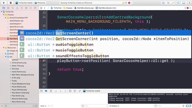Tic-Tac-Toe Clone - The Complete Cocos2d-x C++ Game Course : Main Menu Scene смотреть онлайн